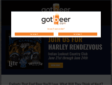 Tablet Screenshot of gotbeer.com